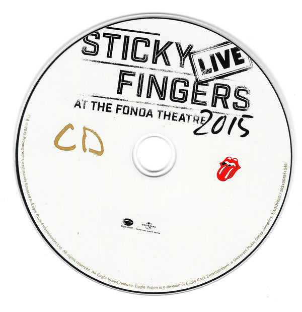 The Rolling Stones : Sticky Fingers Live At The Fonda Theatre 2015 (DVD, Multichannel, NTSC + CD, Album)