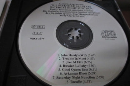 Sackville All Stars : Saturday Night Function (CD, Album, RE)