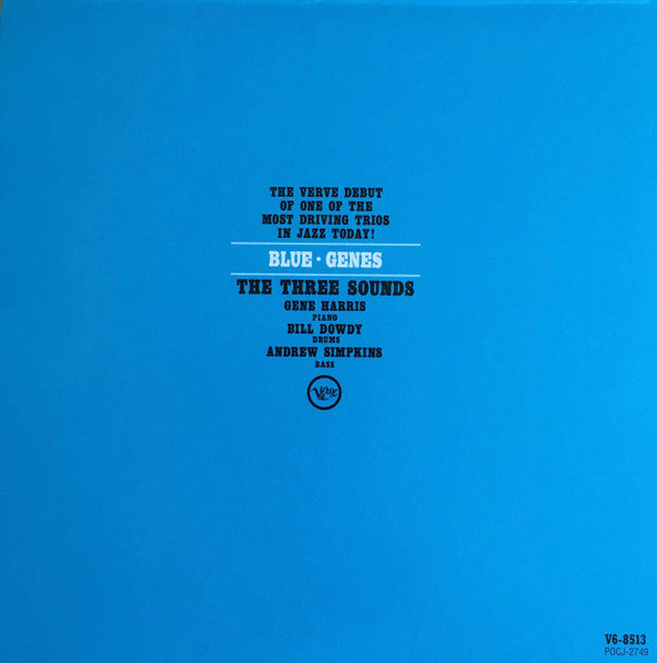 The Three Sounds : Blue Genes (CD, Album, Ltd, RE, RM, Pap)