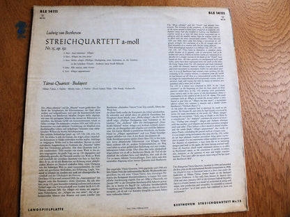 Ludwig van Beethoven, Tátrai Quartet : Streichquartett A-Moll Nr. 15, Op. 132 (LP, Album, Mono)