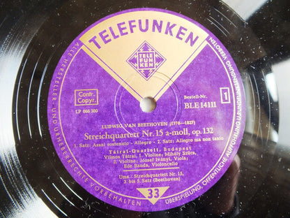 Ludwig van Beethoven, Tátrai Quartet : Streichquartett A-Moll Nr. 15, Op. 132 (LP, Album, Mono)