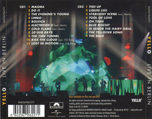 Yello : Live In Berlin (2xCD, Album)
