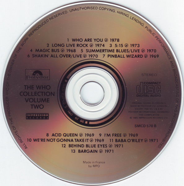 The Who : Collection (2xCD, Comp, RE, RM)