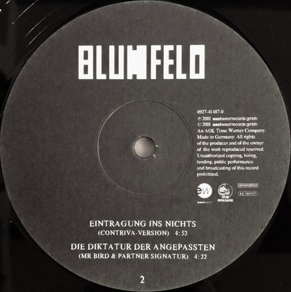 Blumfeld : Wellen Der Liebe (12", Maxi)