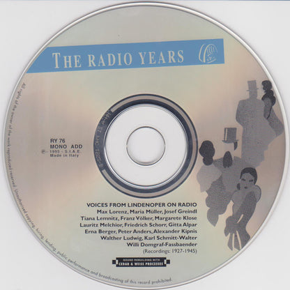 Various, Wolfgang Amadeus Mozart, Modest Mussorgsky, Richard Wagner : Voices From Lindenoper On Radio (1927 - 1945) (CD, Comp, Mono)