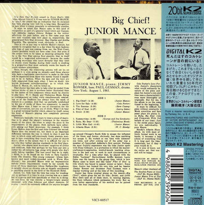 Junior Mance Trio : Big Chief ! (CD, Album, Ltd, RE, RM, Pap)