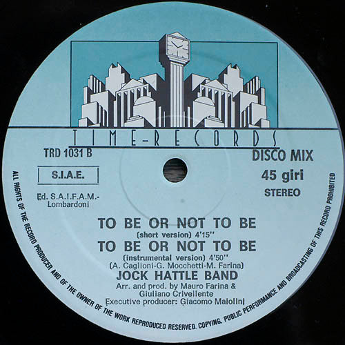 Jock Hattle : To Be Or Not To Be (12", 1st)