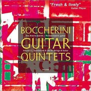 Luigi Boccherini, The Artaria Quartet, Richard Savino, Mauro Giuliani (2) : Boccherini Guitar Quintets - Volume 3 (CD, Album)
