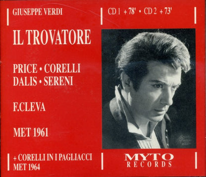 Giuseppe Verdi - Leontyne Price, Franco Corelli, Irene Dalis, Mario Sereni, Fausto Cleva : Il Trovatore (2xCD, RE, RM)
