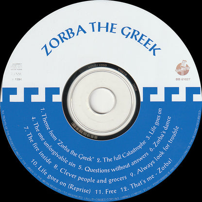 Mikis Theodorakis, Unknown Artist : Zorba The Greek (CD, Album, RE, RM)