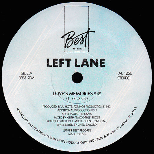 Left Lane : Love's Memories (12")