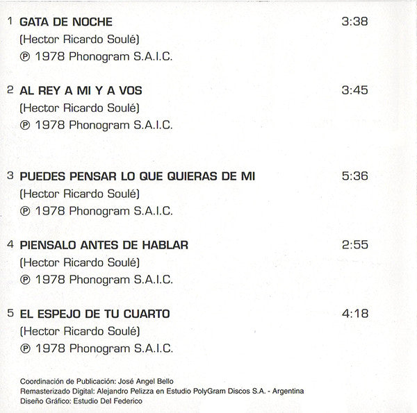 Vox Dei (2) : Gata De Noche (CD, Album, RE)