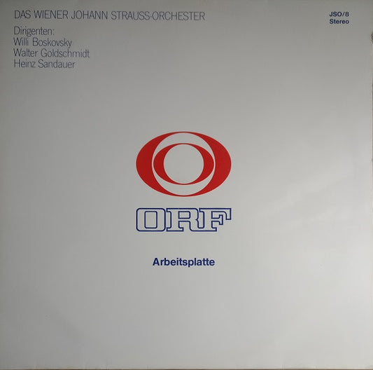Wiener Johann Strauss Orchestra : ORF Arbeitsplatte JSO/8 (LP, Transcription)