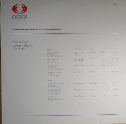 Wiener Johann Strauss Orchestra : ORF Arbeitsplatte JSO/8 (LP, Transcription)
