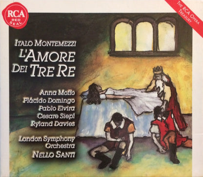 Nello Santi, Placido Domingo, Anna Moffo, Pablo Elvira, Cesare Siepi, Ryland Davies : Montemezzi L'Amore Dei Tre Re (2xCD, Album, RE, RM)