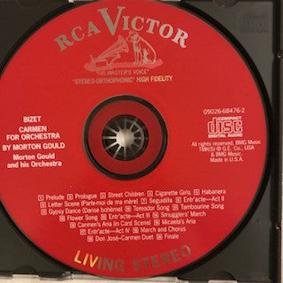 Bizet* - Morton Gould And His Orchestra : Carmen For Orchestra (CD, Album, RE, RM, 20-)