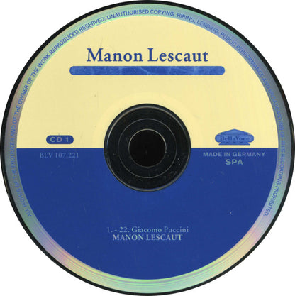 Giacomo Puccini : Manon Lescaut (2xCD, Album)