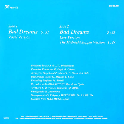 Alan Cook : Bad Dreams (12")