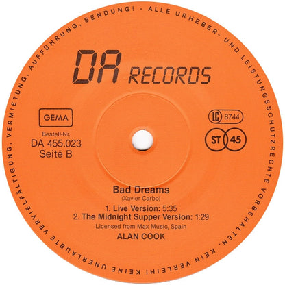 Alan Cook : Bad Dreams (12")