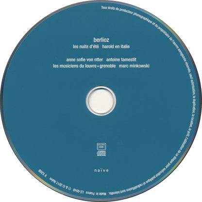 Hector Berlioz - Anne Sofie Von Otter, Antoine Tamestit, Les Musiciens Du Louvre, Marc Minkowski : Les Nuits D'Été – Harold En Italie (CD, Album)