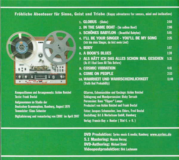 A.R. & Machines : Die Grüne Reise - The Green Journey (CD, Album, RE, RM, 3-F + DVD, PAL)