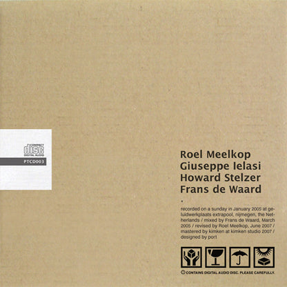 Roel Meelkop, Giuseppe Ielasi, Howard Stelzer, Frans de Waard : Zondag (CD, Album)