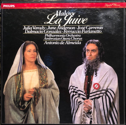 Jacques Fromental Halévy, José Carreras, Iulia Várady, Dalmacio Gonzalez, June Anderson, Ferruccio Furlanetto, René Massis, René Schirrer, The Ambrosian Opera Chorus, Antonio De Almeida : La Juive (3xLP)