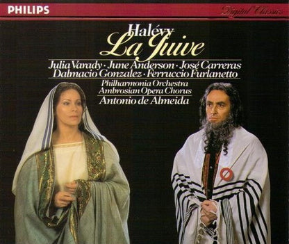 Jacques Fromental Halévy, José Carreras, Iulia Várady, Dalmacio Gonzalez, June Anderson, Ferruccio Furlanetto, René Massis, René Schirrer, The Ambrosian Opera Chorus, Antonio De Almeida : La Juive (3xLP)