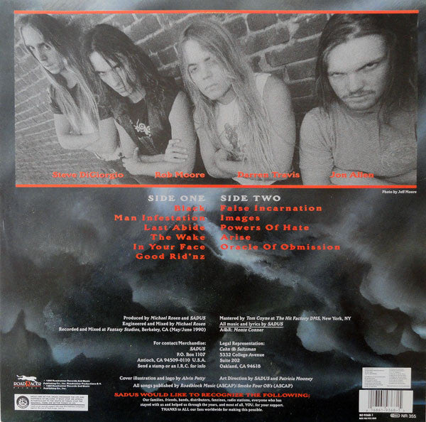 Sadus : Swallowed In Black (LP, Album)