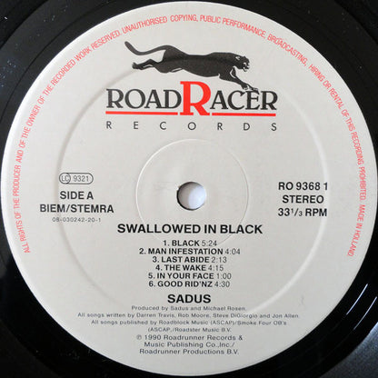 Sadus : Swallowed In Black (LP, Album)