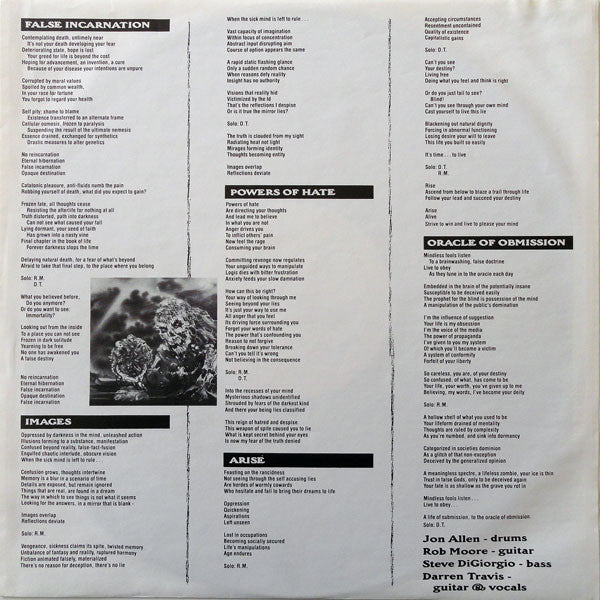 Sadus : Swallowed In Black (LP, Album)