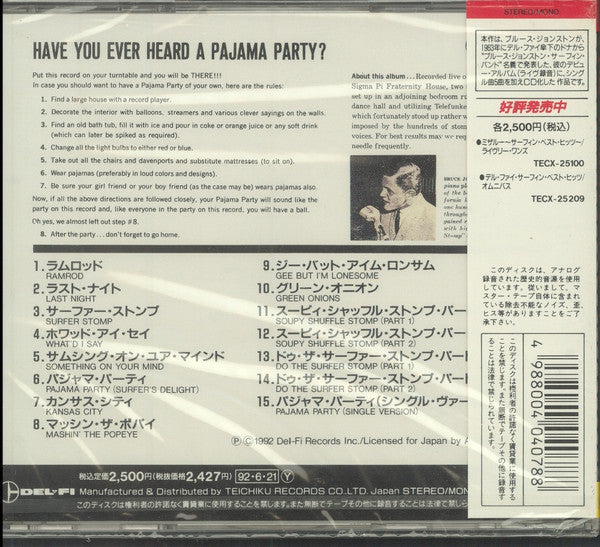 The Bruce Johnston Surfing Band : Surfers' Pajama Party (CD, Album, RE)