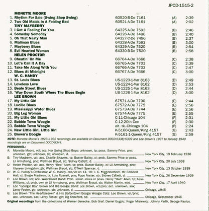 Various : Jazzin' The Blues: Complete Recording Sessions 1936-1946 In Chronological Order (CD, Comp)