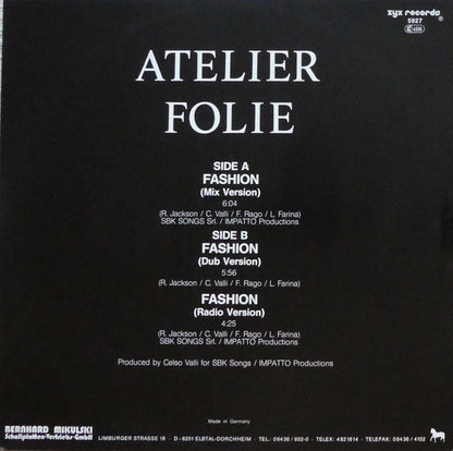 Atelier Folie : Fashion (12")