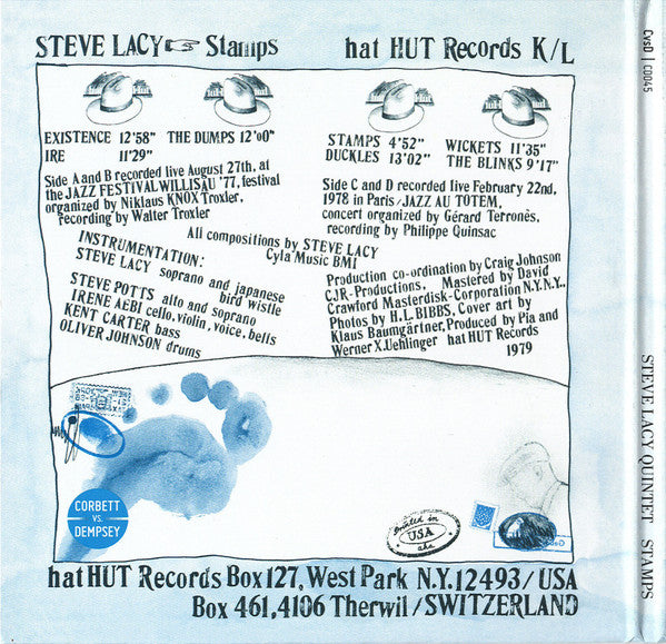 Steve Lacy : Stamps (2xCD, Album, RE)