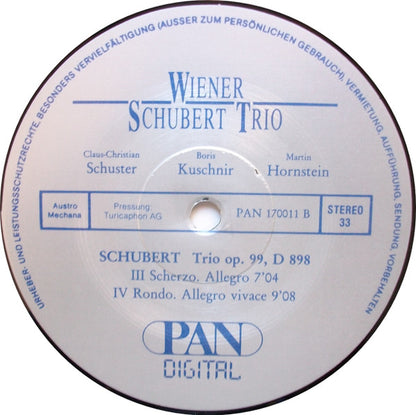Franz Schubert - Wiener Schubert Trio : Trio Op. 99/D 898 (LP, Album)
