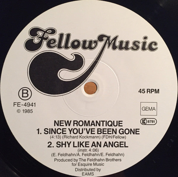 New Romantique : Shy Like An Angel (12", Maxi)