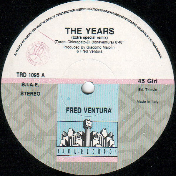 Fred Ventura : The Years (12")