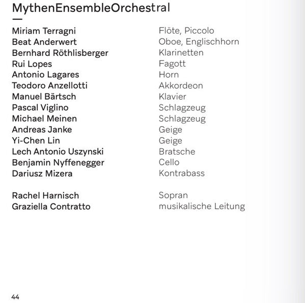 Gustav Mahler, Artur Schnabel, Rachel Harnisch, MythenEnsembleOrchestral*, Graziella Contratto : Symphony No. 4; Lieder (CD, Album)