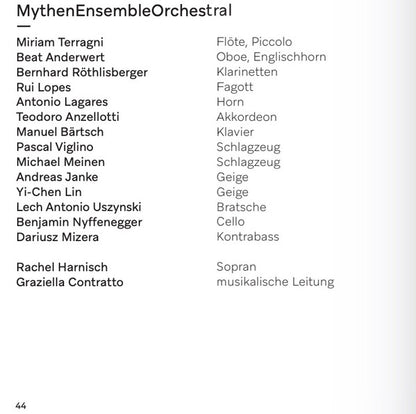 Gustav Mahler, Artur Schnabel, Rachel Harnisch, MythenEnsembleOrchestral*, Graziella Contratto : Symphony No. 4; Lieder (CD, Album)