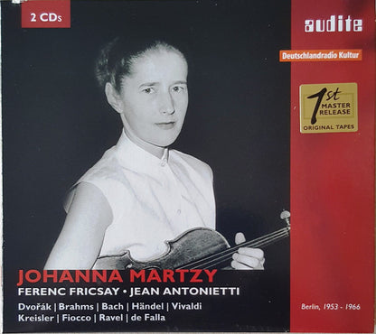 Johanna Martzy, Ferenc Fricsay · Jean Antonietti, Antonín Dvořák | Johannes Brahms | Johann Sebastian Bach | Georg Friedrich Händel | Antonio Vivaldi | Fritz Kreisler | Joseph Hector Fiocco | Maurice Ravel | Manuel De Falla : Berlin 1953 - 1966 (2xCD, Comp)