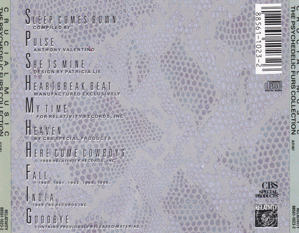 The Psychedelic Furs : Crucial Music: The Psychedelic Furs Collection (CD, Comp)