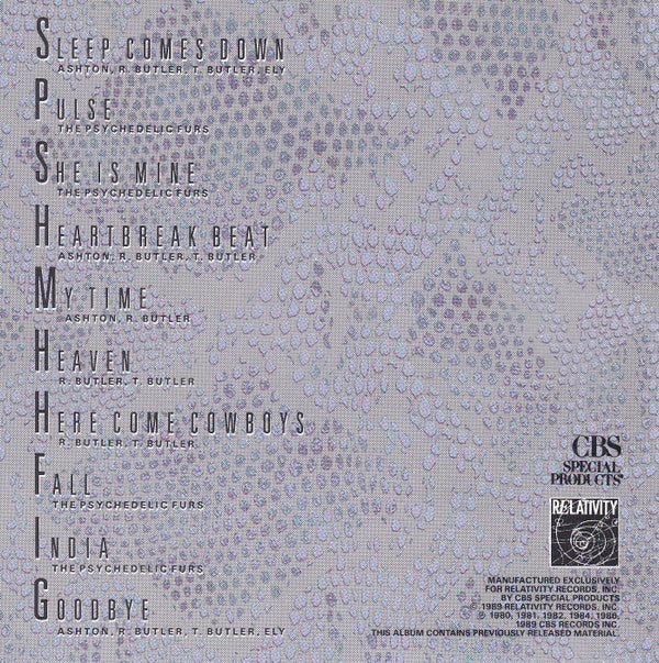 The Psychedelic Furs : Crucial Music: The Psychedelic Furs Collection (CD, Comp)