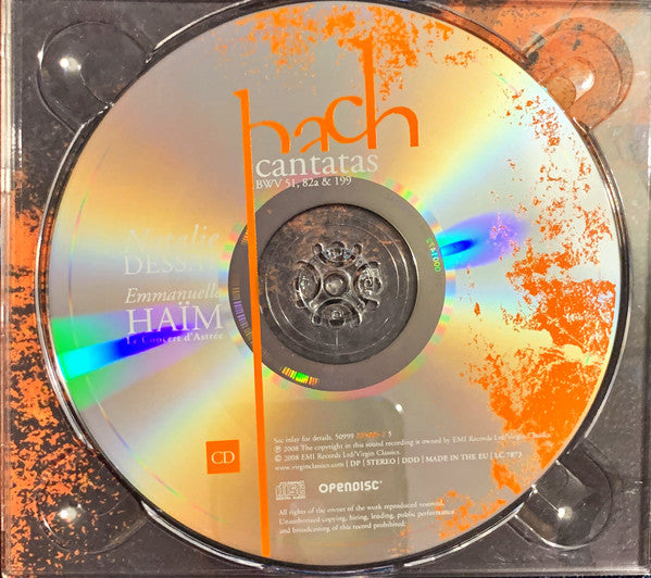 Johann Sebastian Bach, Natalie Dessay, Emmanuelle Haïm, Le Concert D'Astrée : Cantatas BWV 51, 82a & 199 (CD + DVD-V, NTSC)