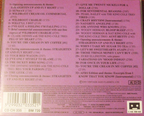 Nat King Cole Featuring Duke Ellington, Woody Herman, Pearl Bailey : The King Cole Trios - Live: 1947-1948 (CD, Comp)