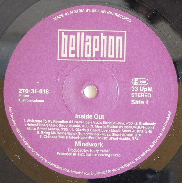 Mindwork : Inside Out (LP)