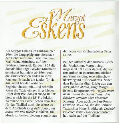 Margot Eskens : Ob In Bombay, Ob In Rio (CD, Comp)