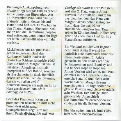 Margot Eskens : Ob In Bombay, Ob In Rio (CD, Comp)