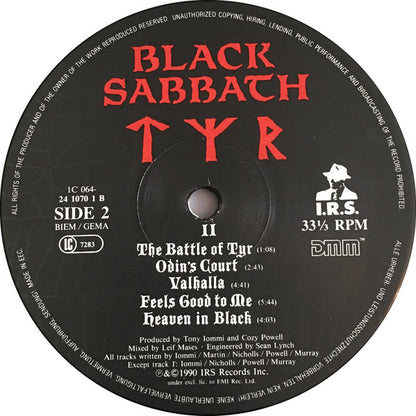 Black Sabbath : Tyr (LP, Album)