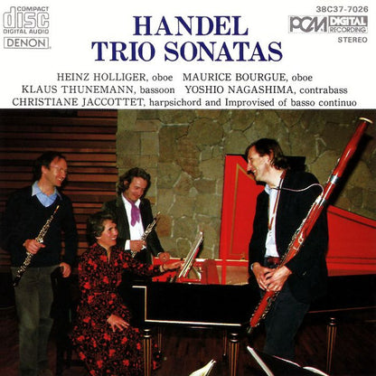 Georg Friedrich Händel / Heinz Holliger - Maurice Bourgue - Klaus Thunemann - Yoshio Nagashima - Christiane Jaccottet : Trio Sonatas (CD, Album)